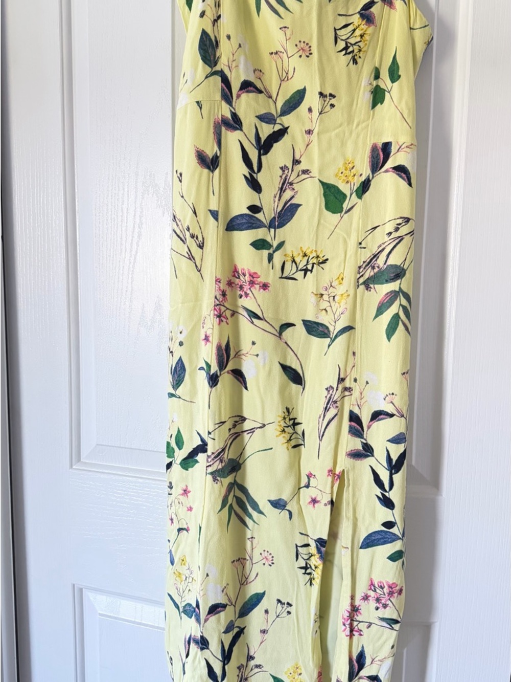 Banana Republic Yellow Floral Maxi Skirt